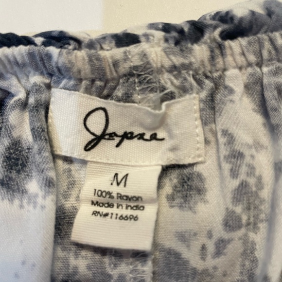 Japna Blue Gray and White Strapless Sundress Resort Wear - Picture 6 of 8